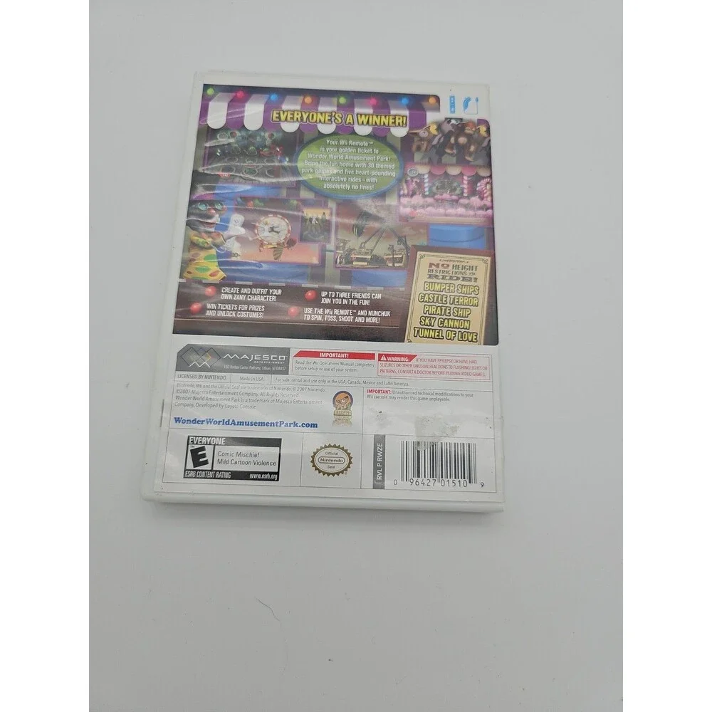 Wonder World Amusement Park (Wii, 2008) No Manual